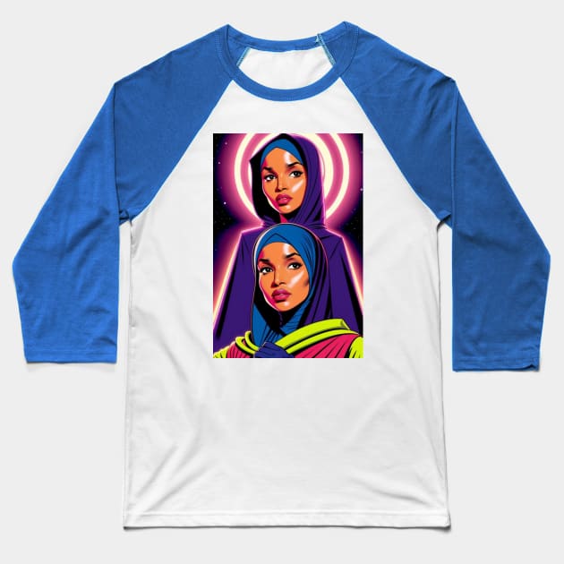 THE SQUAD-ILHAN OMAR 9 Baseball T-Shirt by truthtopower